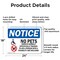 Signmission No Pets Service Animals Allowed, 24 in W x Rectangle, Aluminum OS-2PACK-NS-A-1824-L-16175 - alternate 7